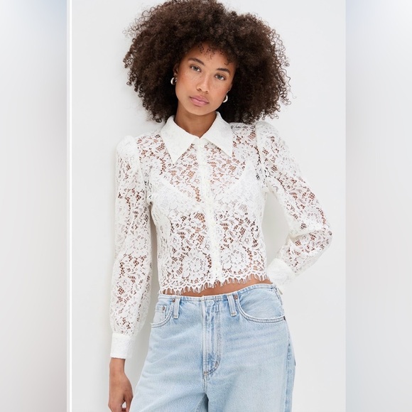 L'AGENCE Tops - L'AGENCE
Anita Lace Button Up Blouse